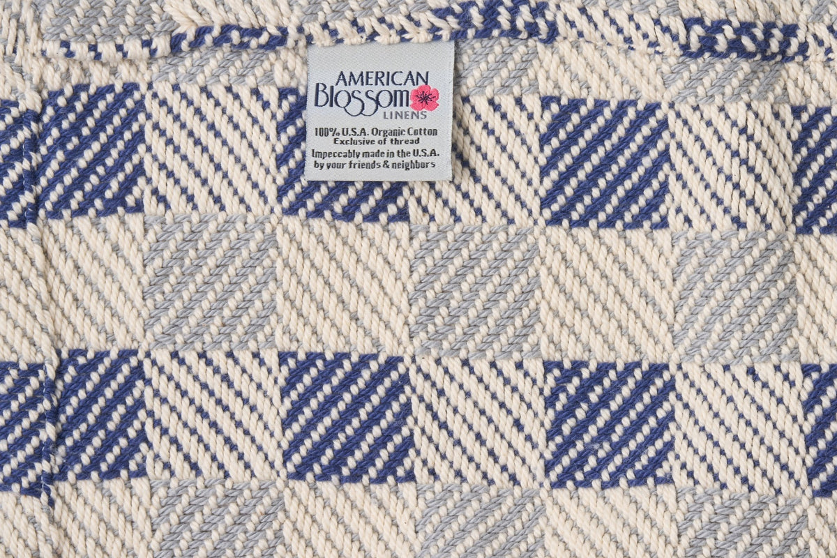 American Made Block Plaid Cotton Blanket - Quahog Bay Bedding