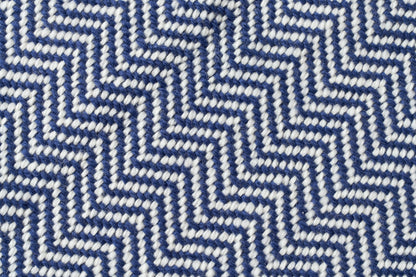 American Made Soft Chevron Pattern Throw Blanket - 100% American Made With USA Grown Cotton - Quahog Bay Bedding