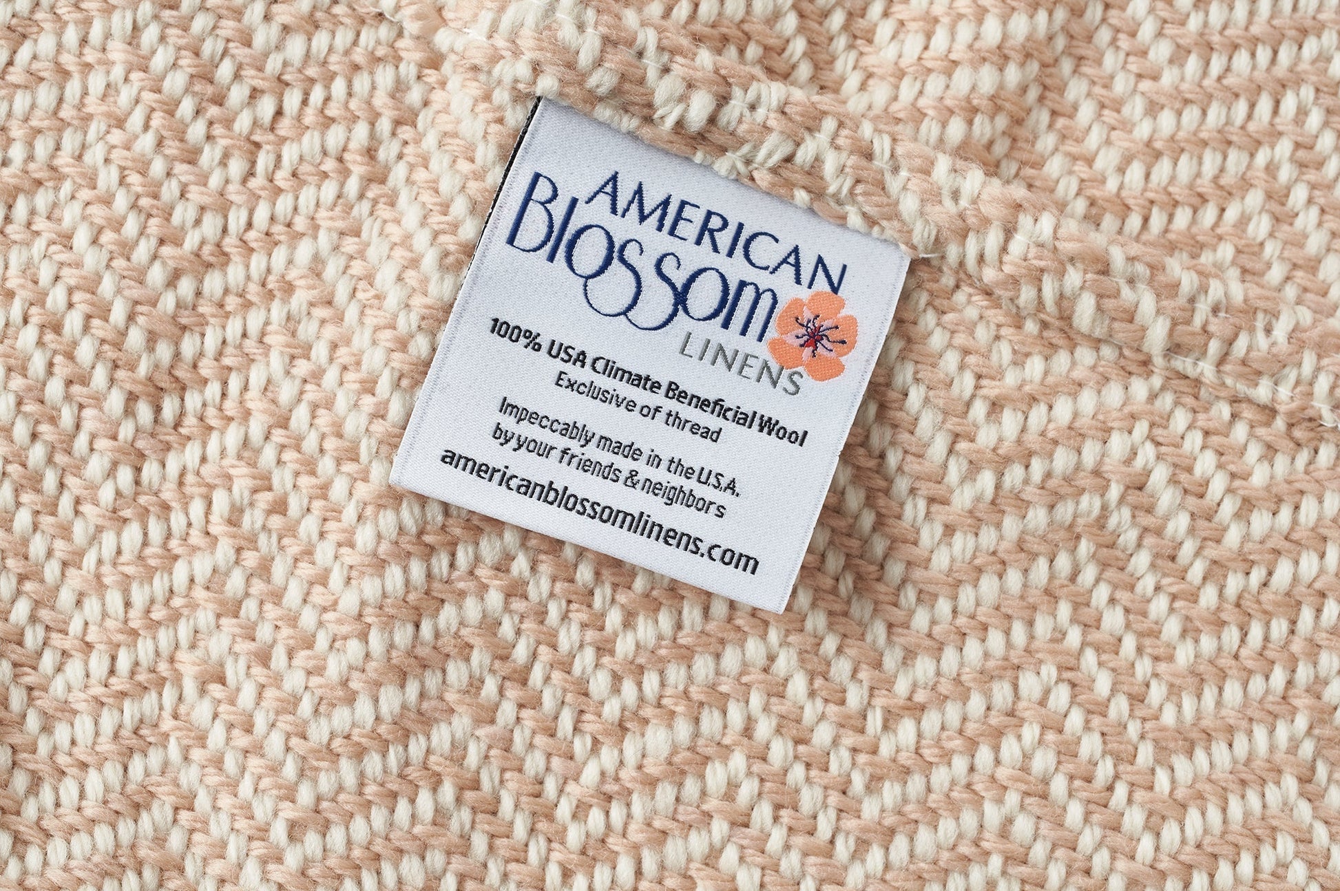 American Made Soft Chevron Pattern Throw Blanket - 100% American Made With USA Grown Cotton - Quahog Bay Bedding