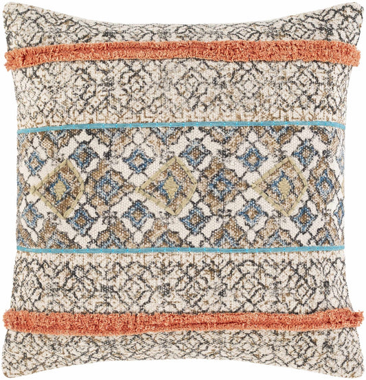 Amigo Boho Geometric Orange Accent Pillow - Quahog Bay Bedding