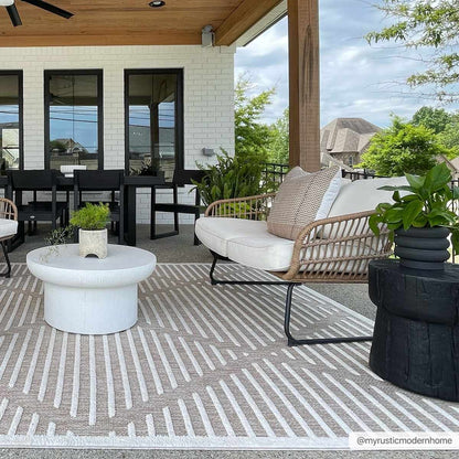Anah Cream Outdoor Rug - Quahog Bay Bedding