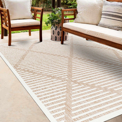 Anah Cream Outdoor Rug - Quahog Bay Bedding