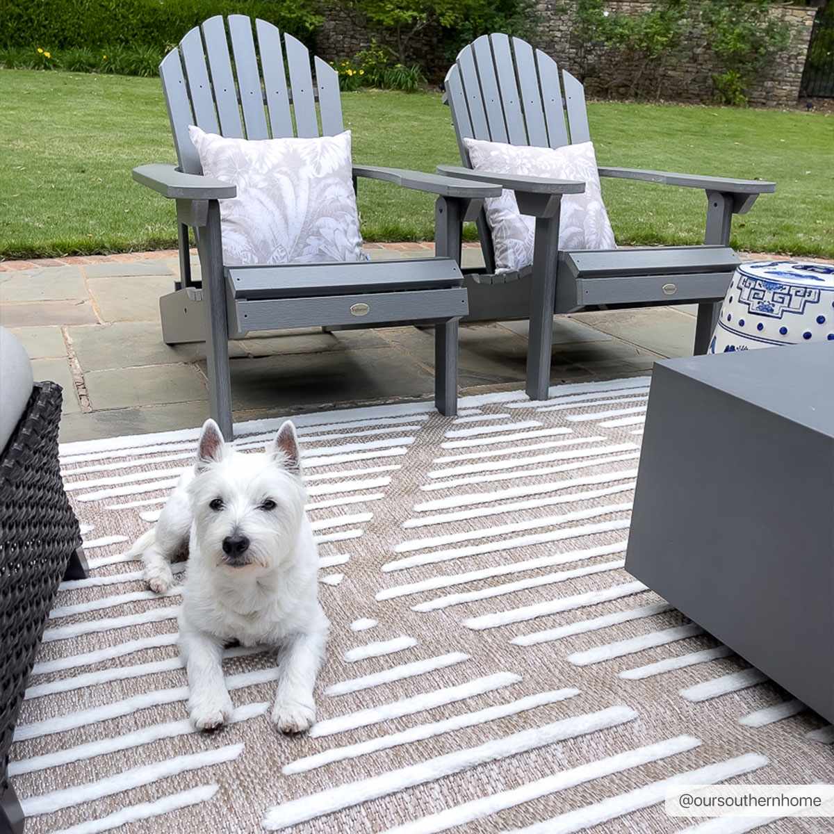Anah Cream Outdoor Rug - Quahog Bay Bedding