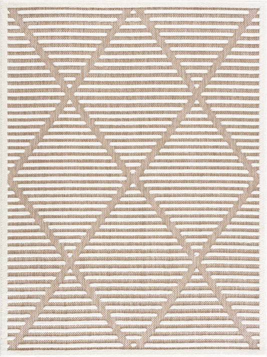 Anah Cream Outdoor Rug - Quahog Bay Bedding