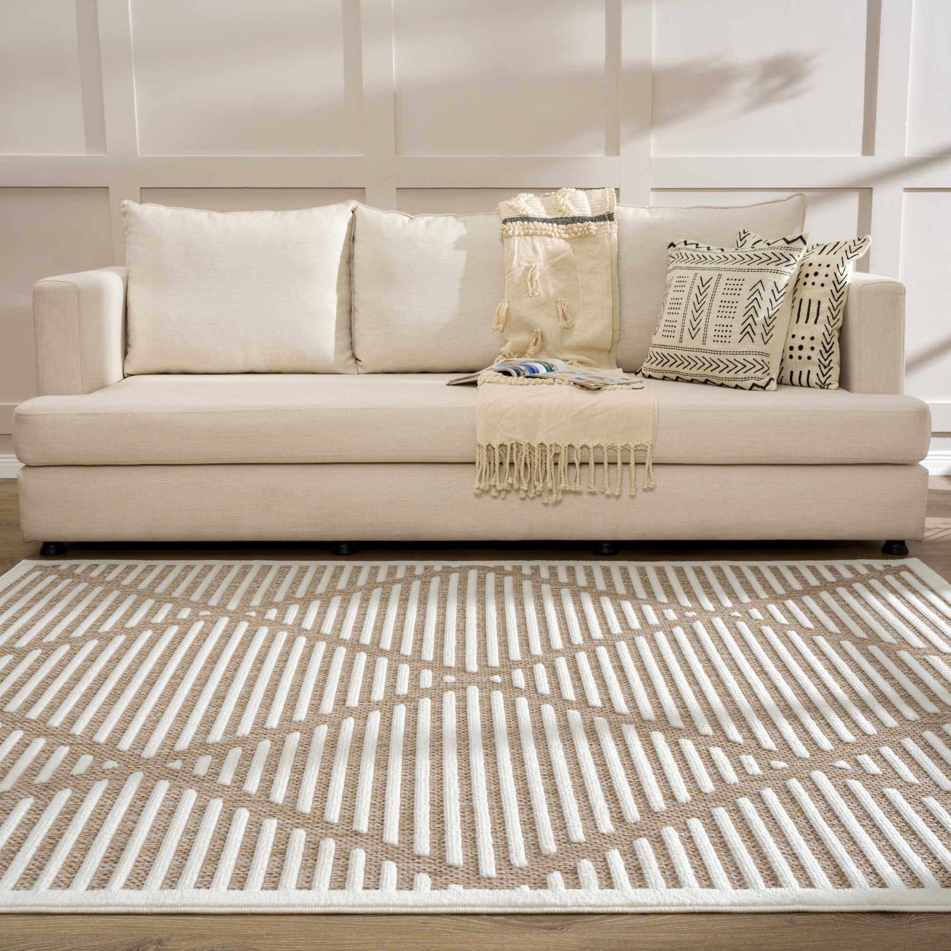 Anah Cream Outdoor Rug - Quahog Bay Bedding