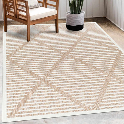 Anah Cream Outdoor Rug - Quahog Bay Bedding