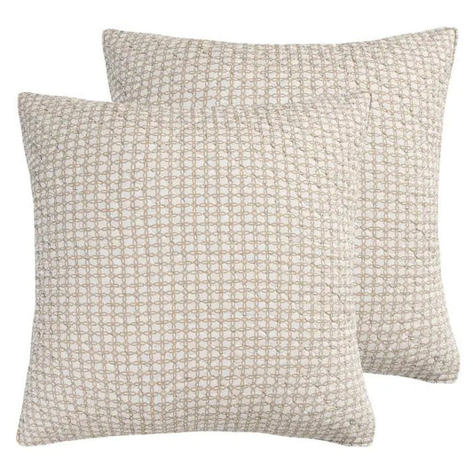 Angelica Euro Shams Set of 2 - Coastal Pillow Shams - Quahog Bay Bedding