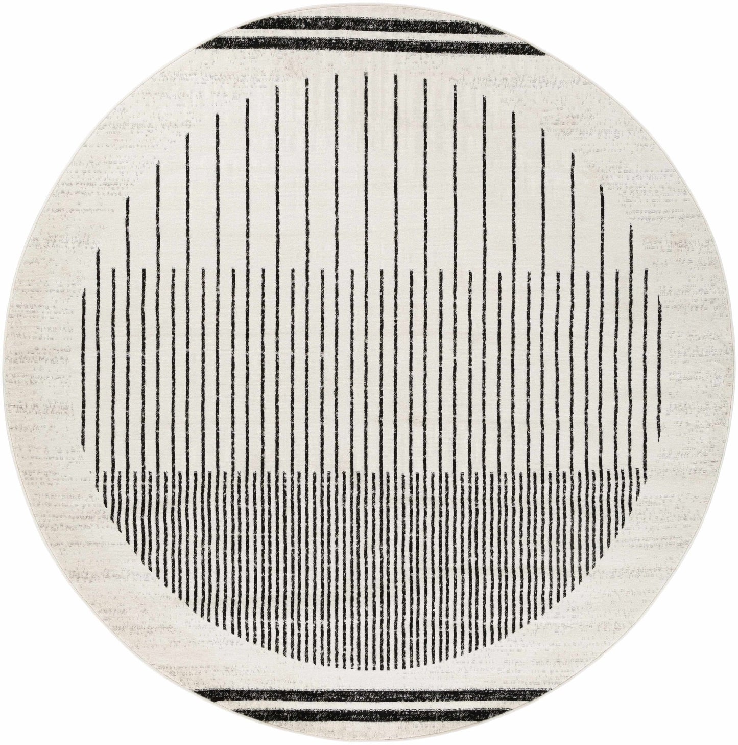 Angus Black & White Striped - Geometric Area Rug - Quahog Bay Bedding