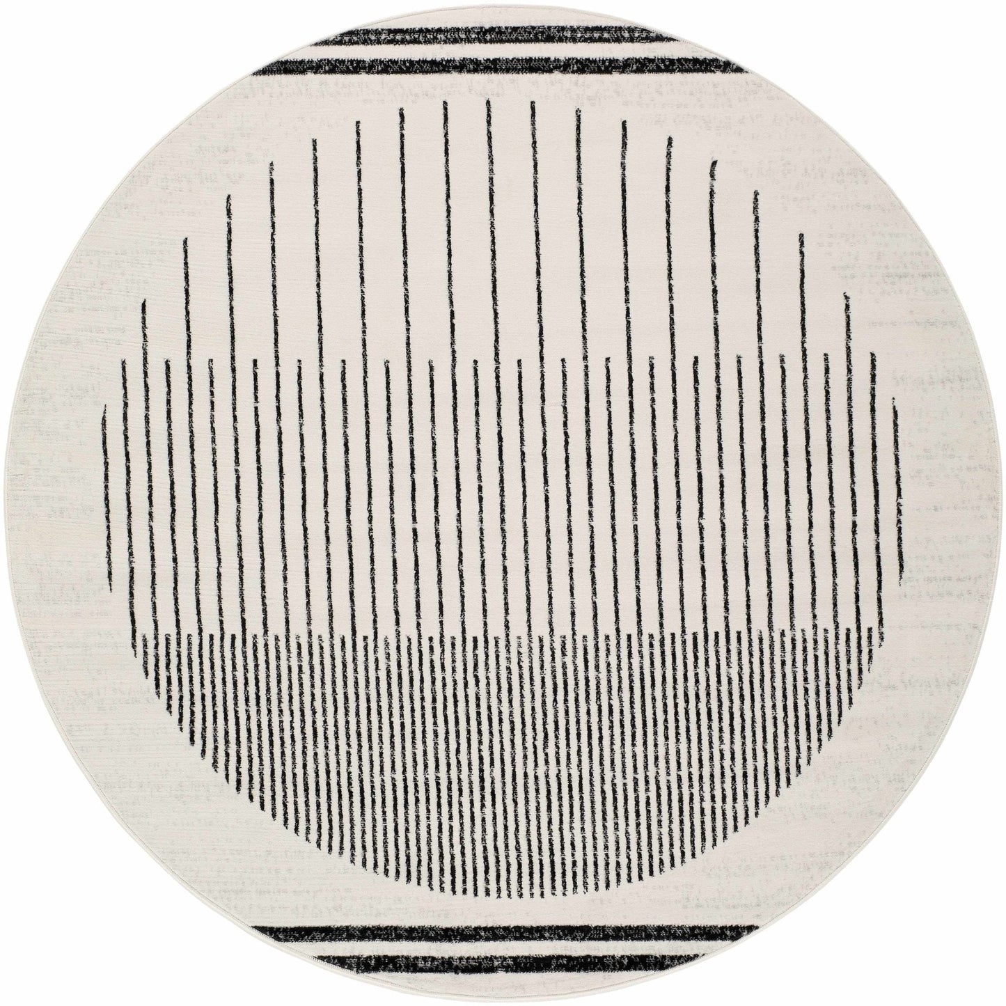 Angus Black & White Striped - Geometric Area Rug - Quahog Bay Bedding