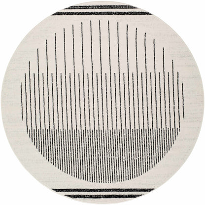 Angus Black & White Striped - Geometric Area Rug - Quahog Bay Bedding