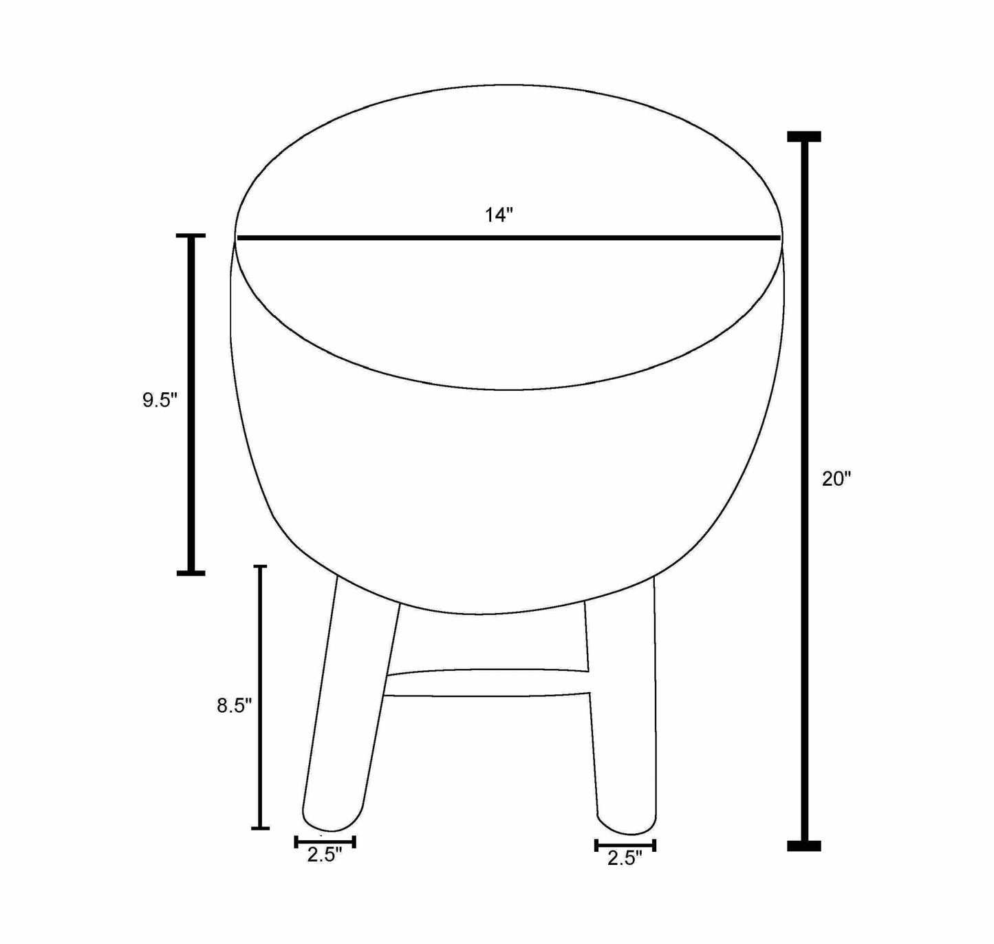 Anticala Stool - Quahog Bay Bedding
