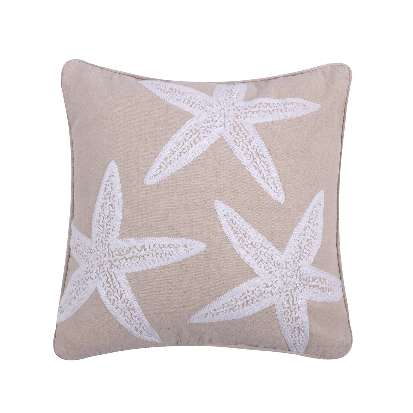 Applique Starfish Pillow - Quahog Bay Bedding