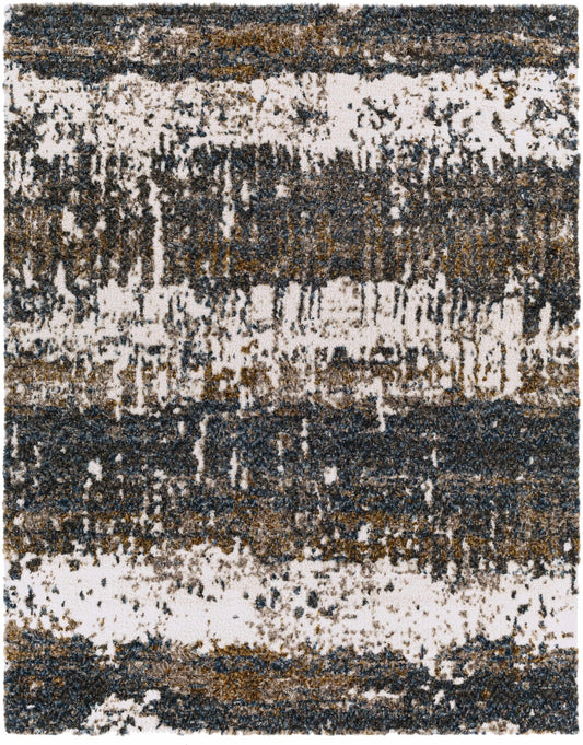 Arboles Abstract Lined Plush Area Rug - Contemporary Rugs - Quahog Bay Bedding