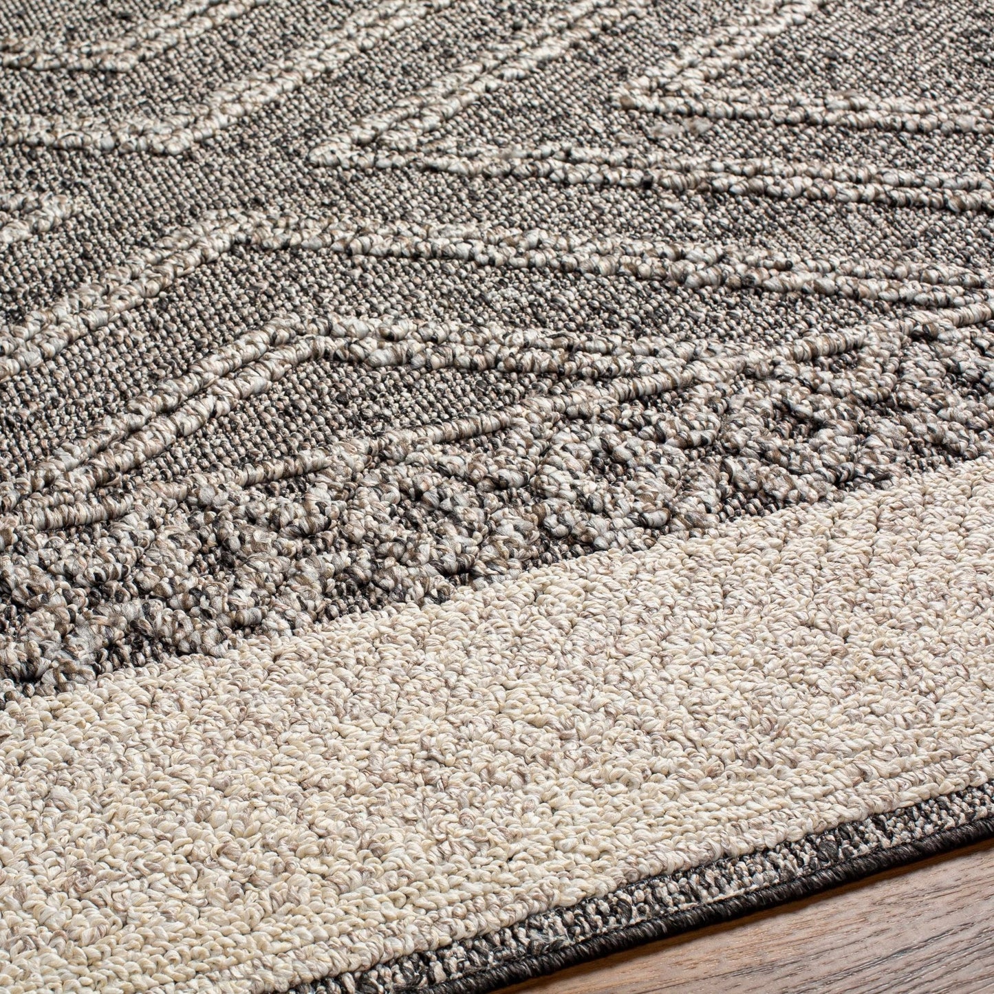 Areli Beige / Brown Outdoor Rug - Quahog Bay Bedding