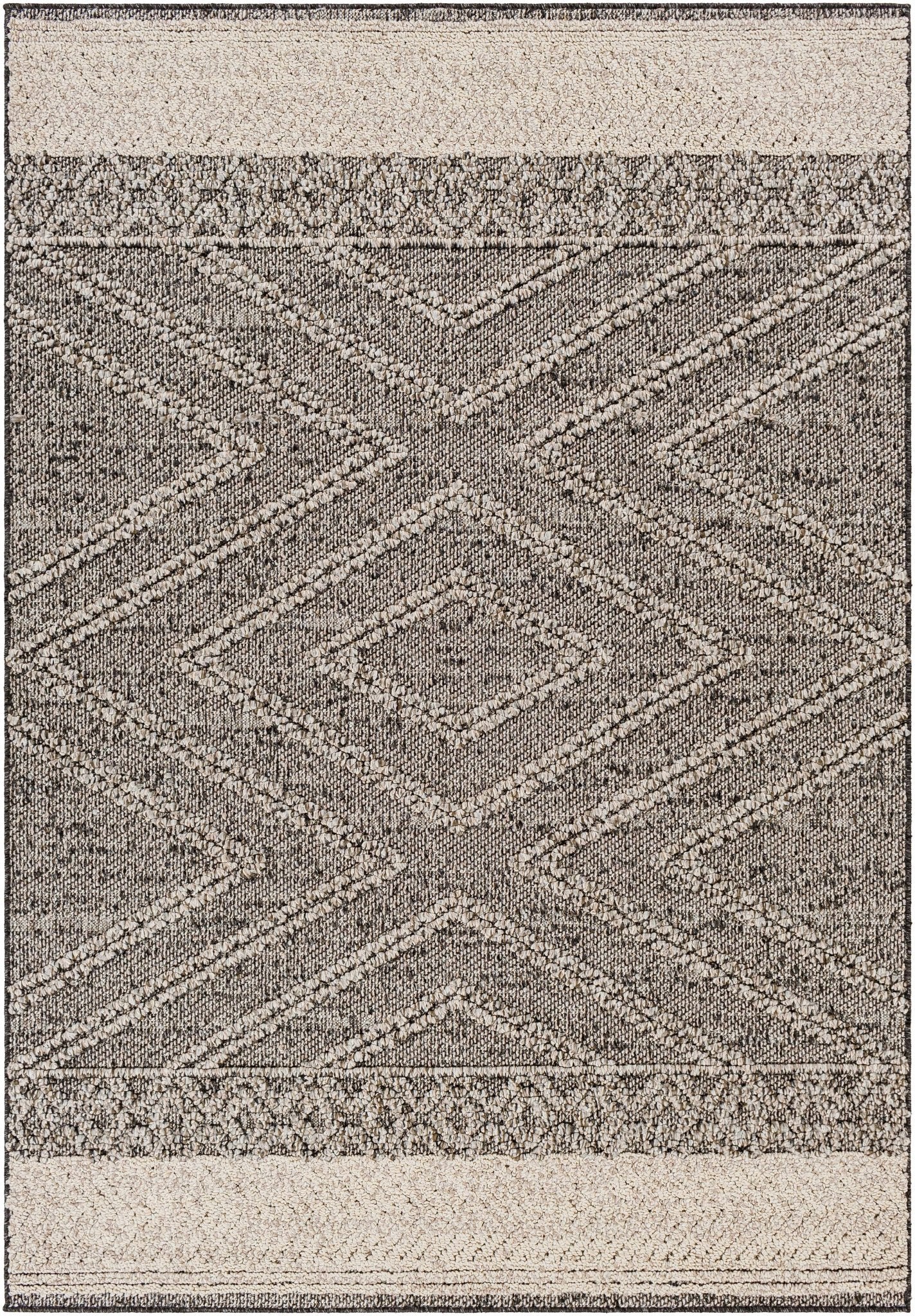 Areli Beige / Brown Outdoor Rug - Quahog Bay Bedding