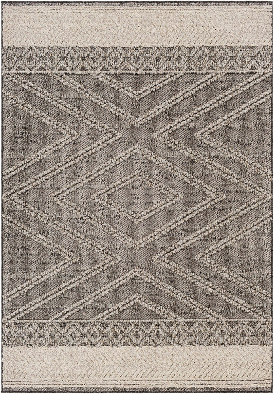 Areli Beige / Brown Outdoor Rug - Quahog Bay Bedding
