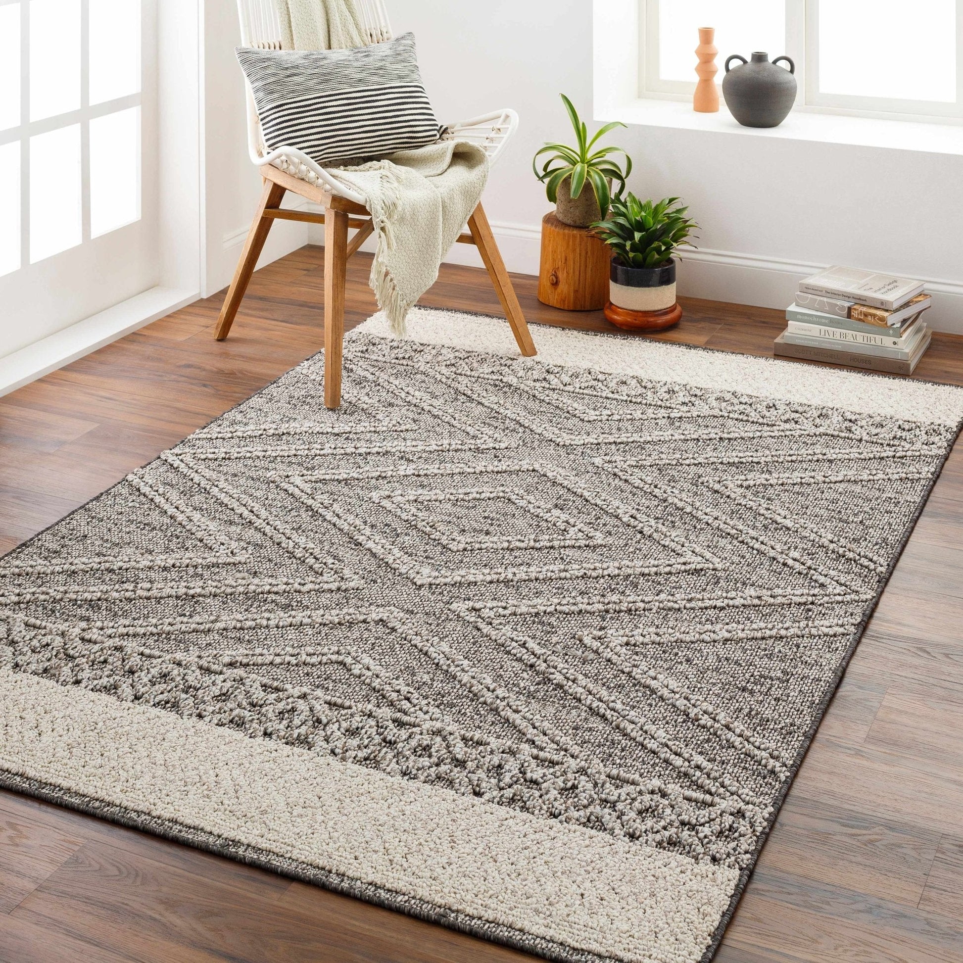Areli Beige / Brown Outdoor Rug - Quahog Bay Bedding