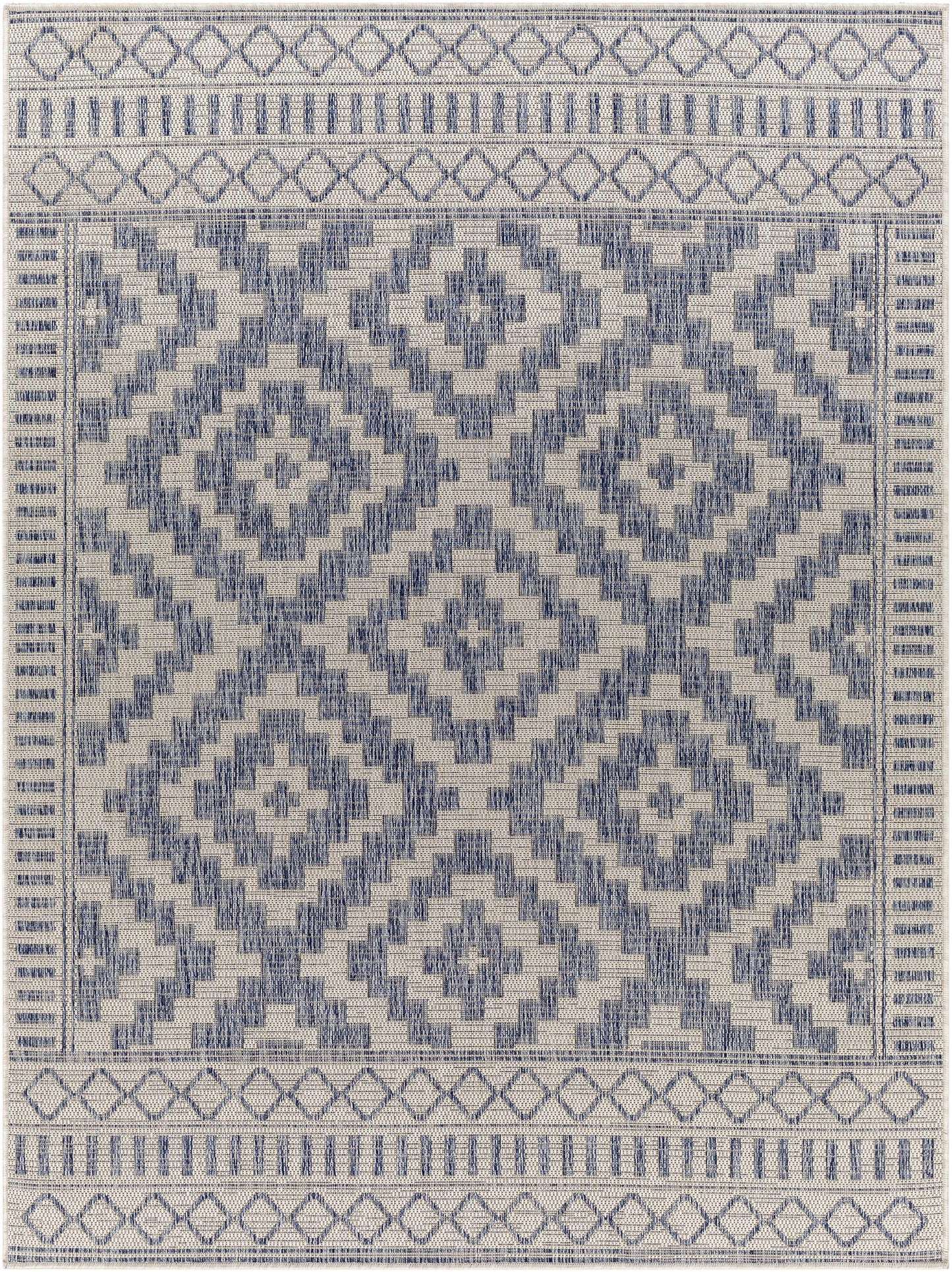 Kabala Dark Blue Area Rug - Clearance