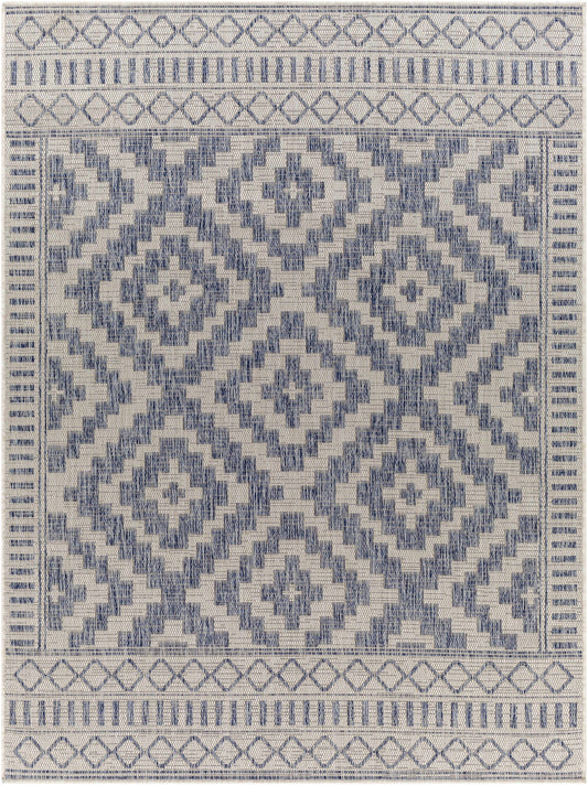 Kabala Dark Blue Area Rug - Clearance