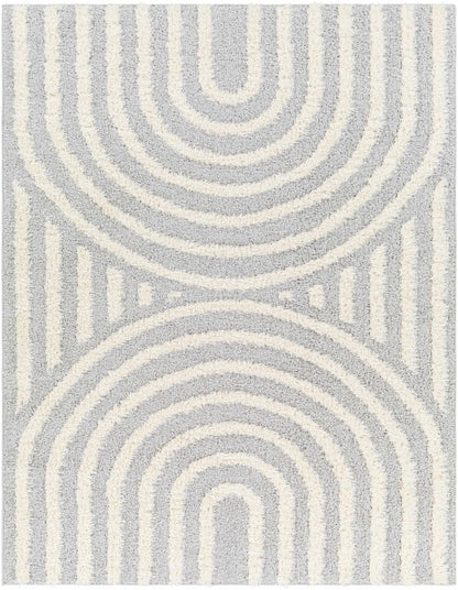 Arnel Gray & Beige Area Rug - Quahog Bay Bedding