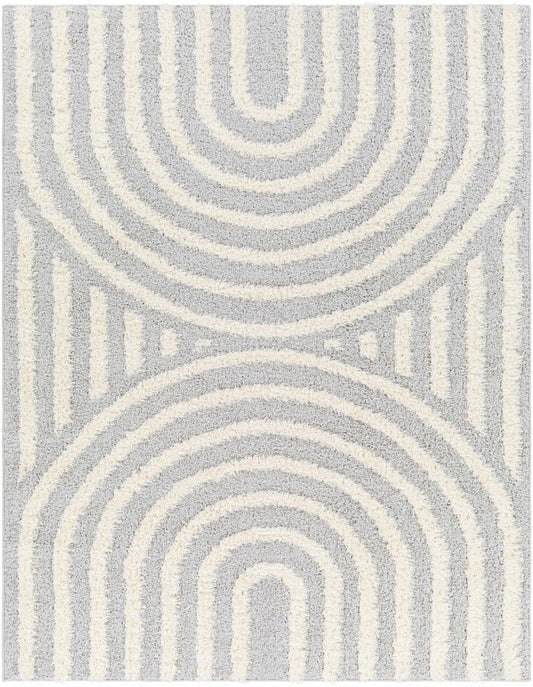 Arnel Gray & Beige Area Rug - Quahog Bay Bedding