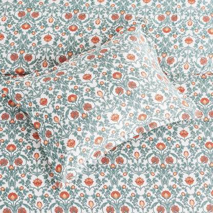Arts & Crafts Floral Printed Duvet Set - Quahog Bay Bedding