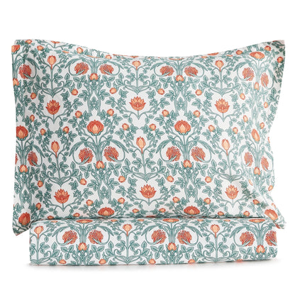 Arts & Crafts Floral Printed Duvet Set - Quahog Bay Bedding