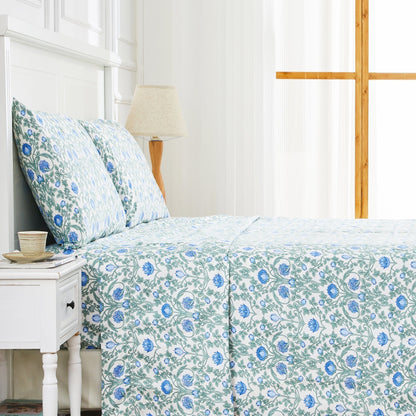 Arts & Crafts Floral Printed Pillowcase Pair - Quahog Bay Bedding