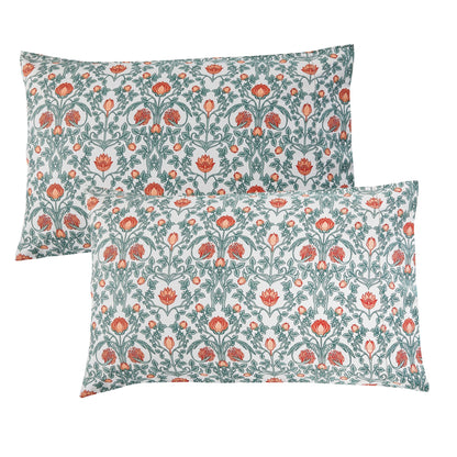 Arts & Crafts Floral Printed Pillowcase Pair - Quahog Bay Bedding