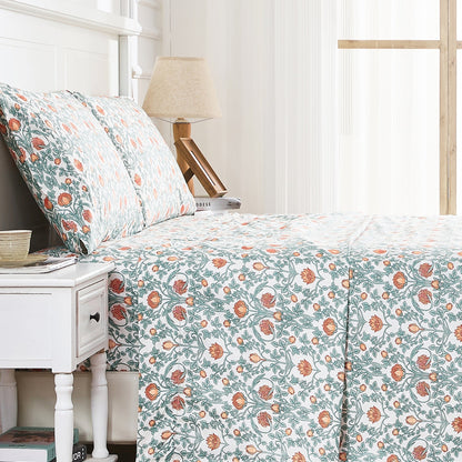 Arts & Crafts Floral Printed Pillowcase Pair - Quahog Bay Bedding