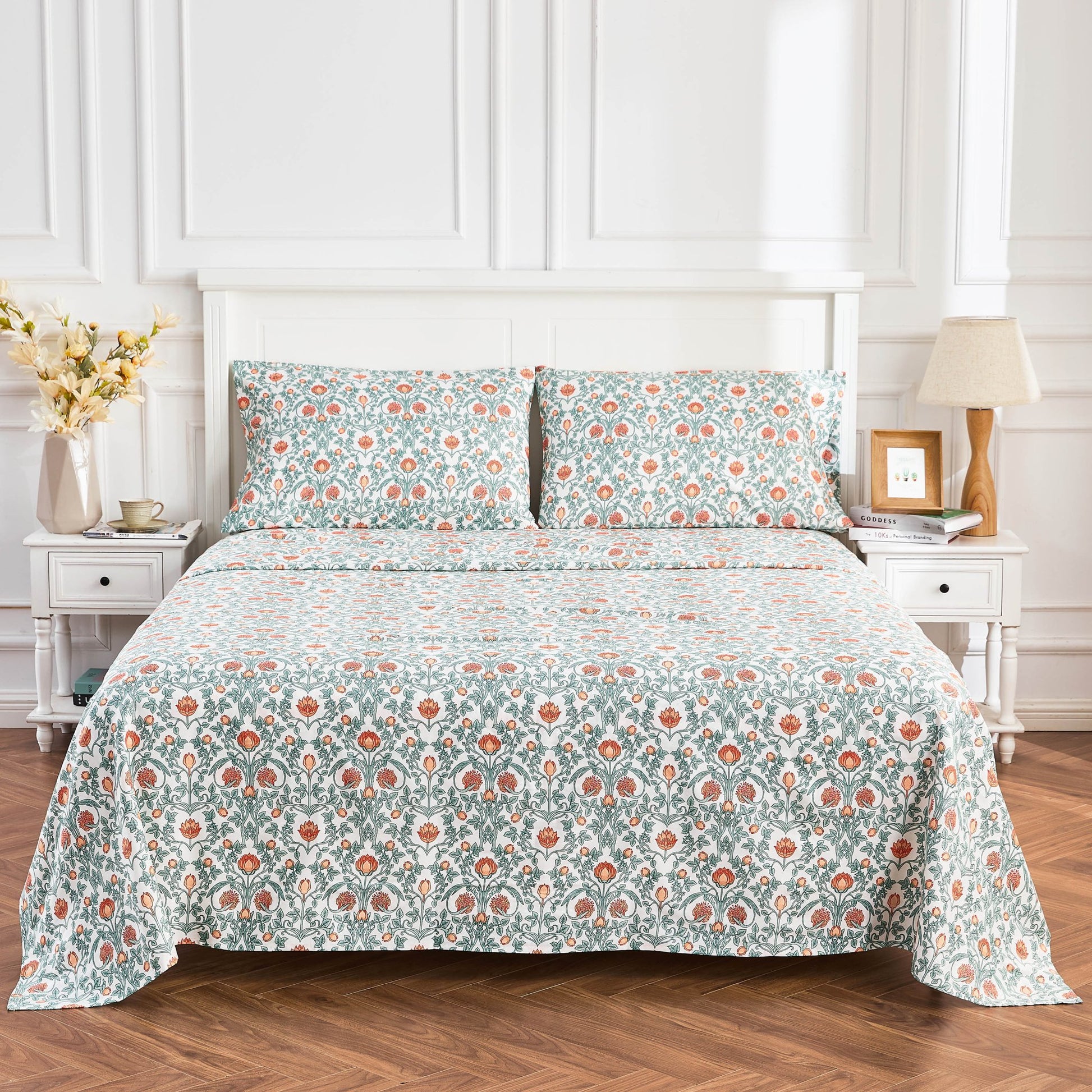 Arts & Crafts Floral Printed Sheet Set - Quahog Bay Bedding