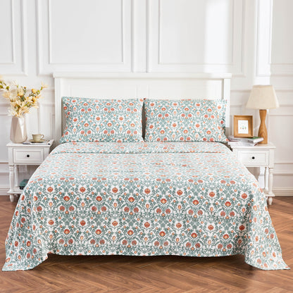 Arts & Crafts Floral Printed Sheet Set - Quahog Bay Bedding
