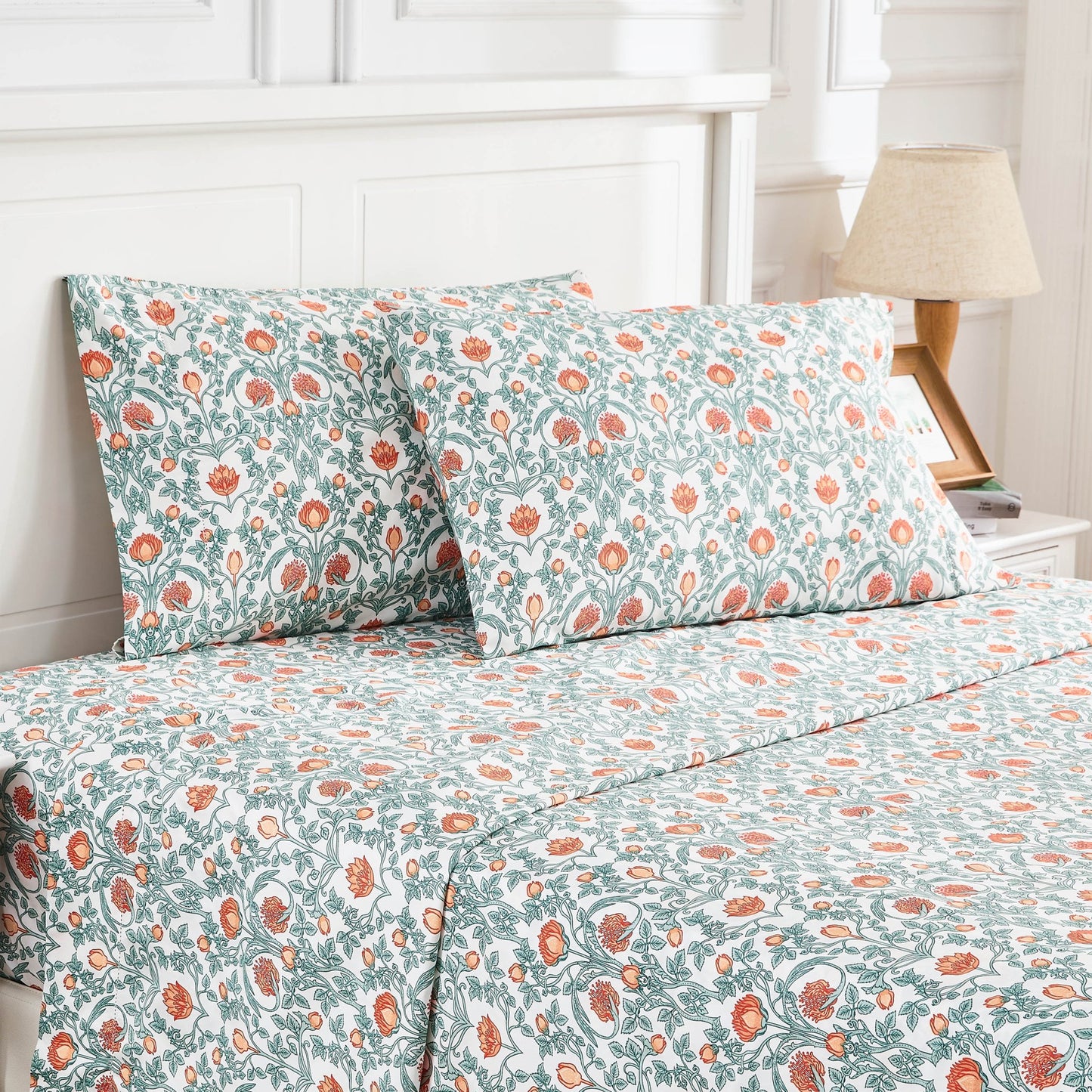 Arts & Crafts Floral Printed Sheet Set - Quahog Bay Bedding