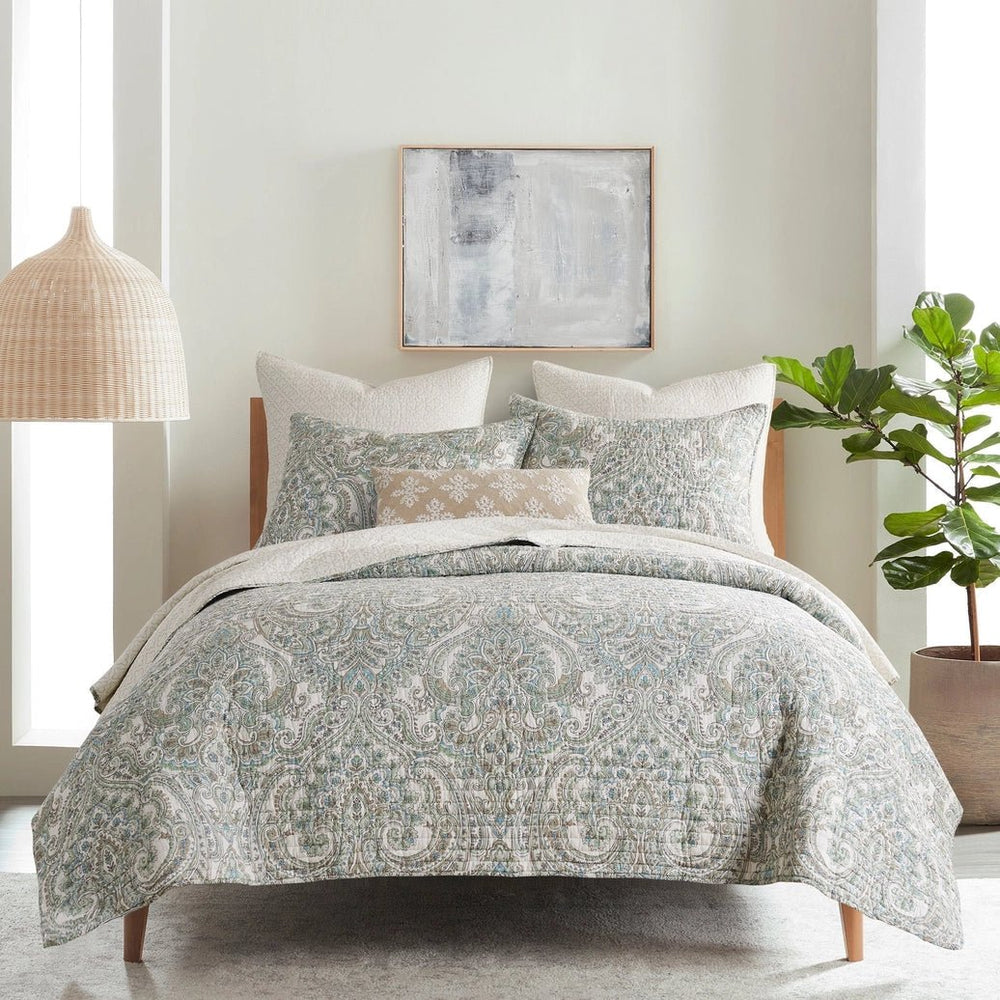 Assisi Mint Quilt Set - Quahog Bay Bedding