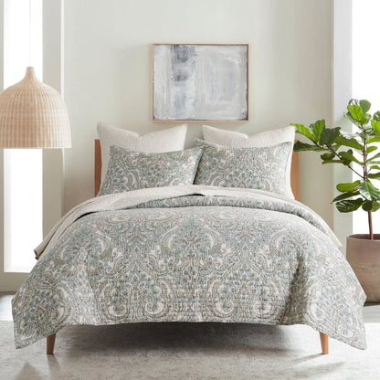 Assisi Mint Quilt Set - Quahog Bay Bedding