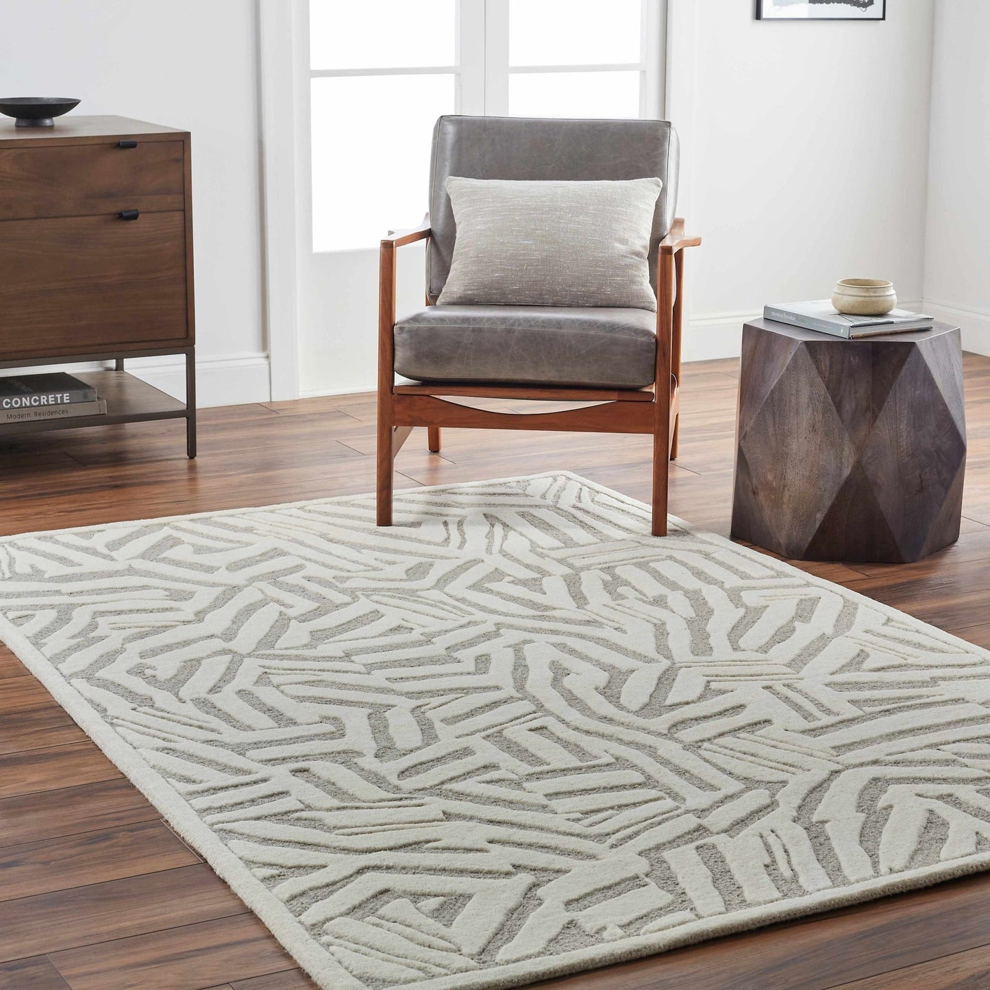 Avian Cream Wool Area Rug - Quahog Bay Bedding
