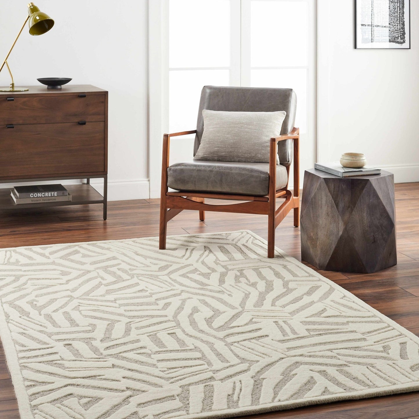 Avian Cream Wool Area Rug - Quahog Bay Bedding