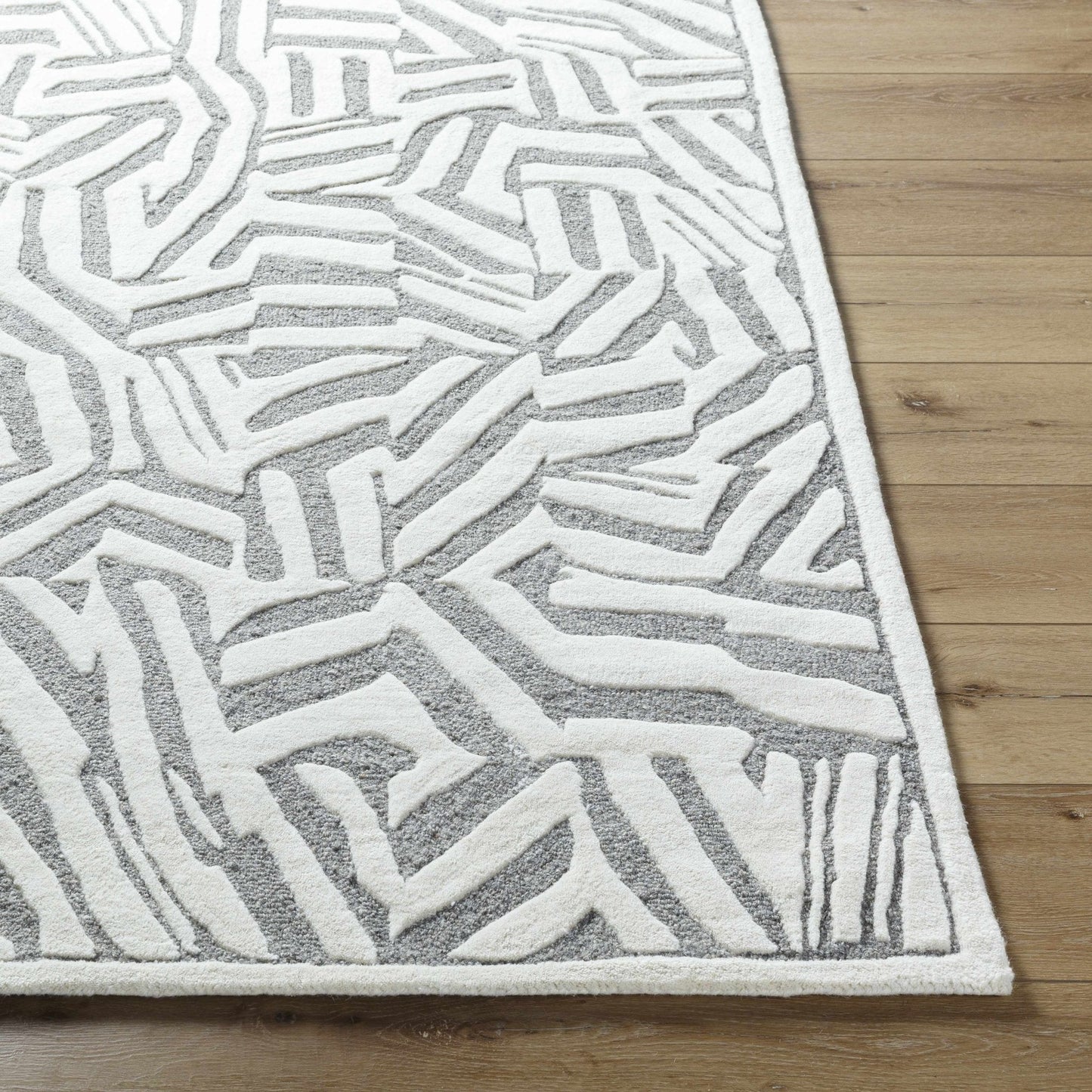 Avian Gray Wool Area Rug - Quahog Bay Bedding