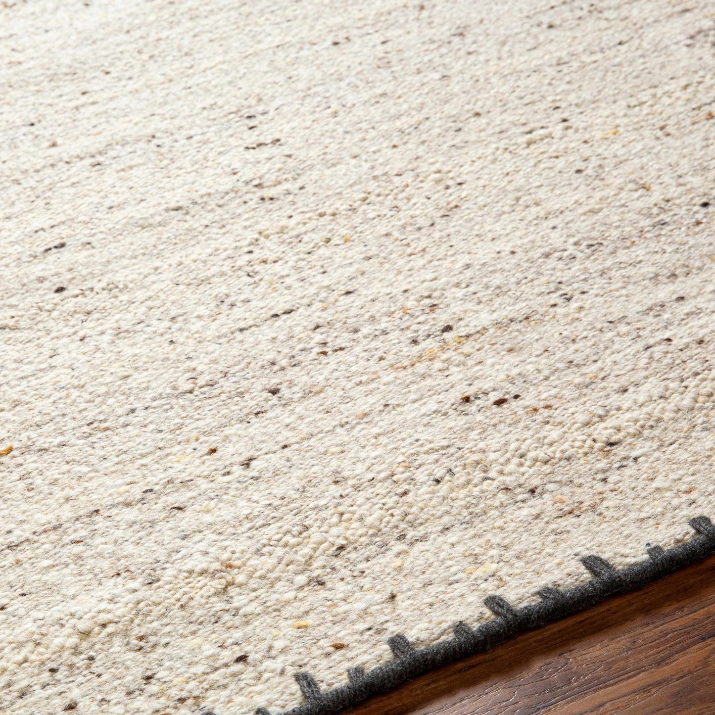Ayumu Beige Hand Woven Wool Area Rug - Quahog Bay Bedding