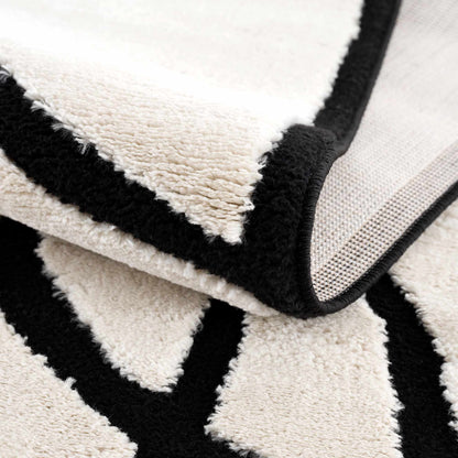 Azana Black & White Area Rug - Quahog Bay Bedding