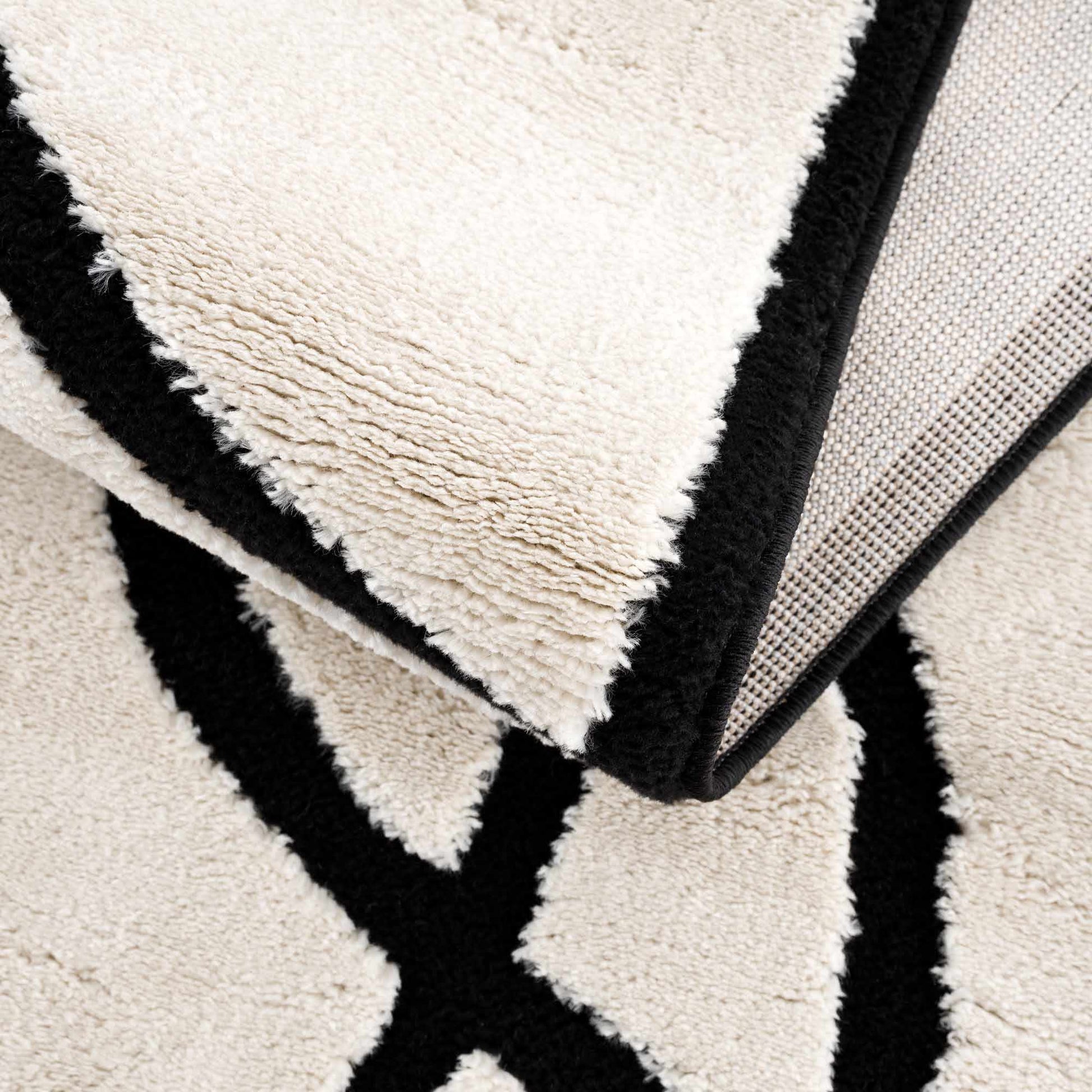 Azana Black & White Area Rug - Quahog Bay Bedding