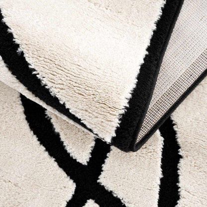 Azana Black & White Area Rug - Quahog Bay Bedding