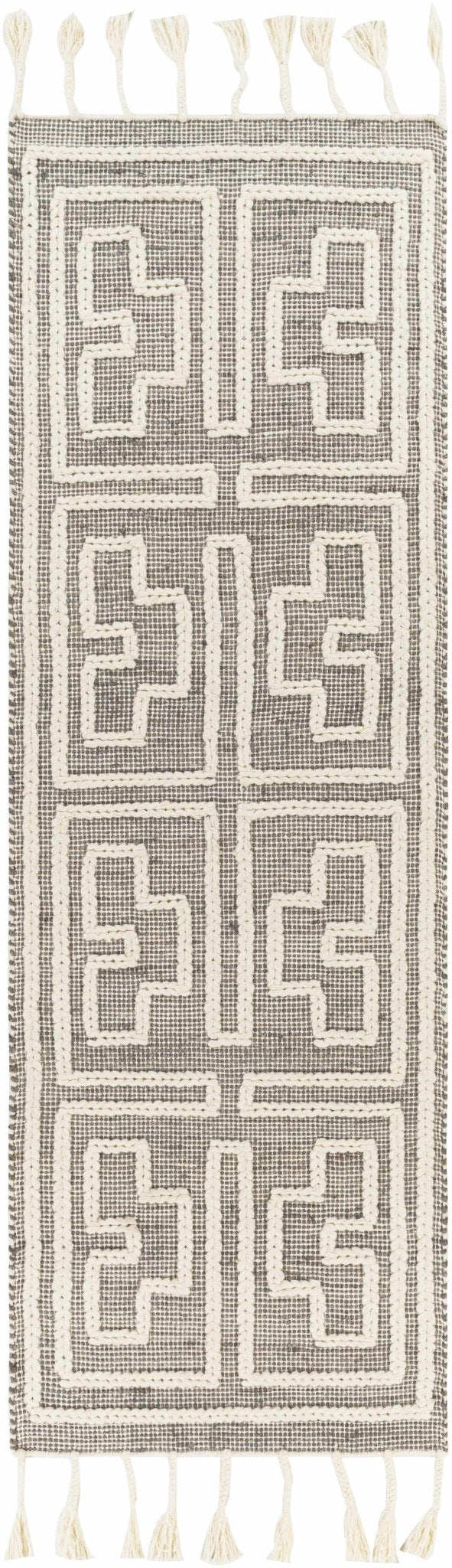 Azra Tasseled Jute&Wool Rug - Quahog Bay Bedding