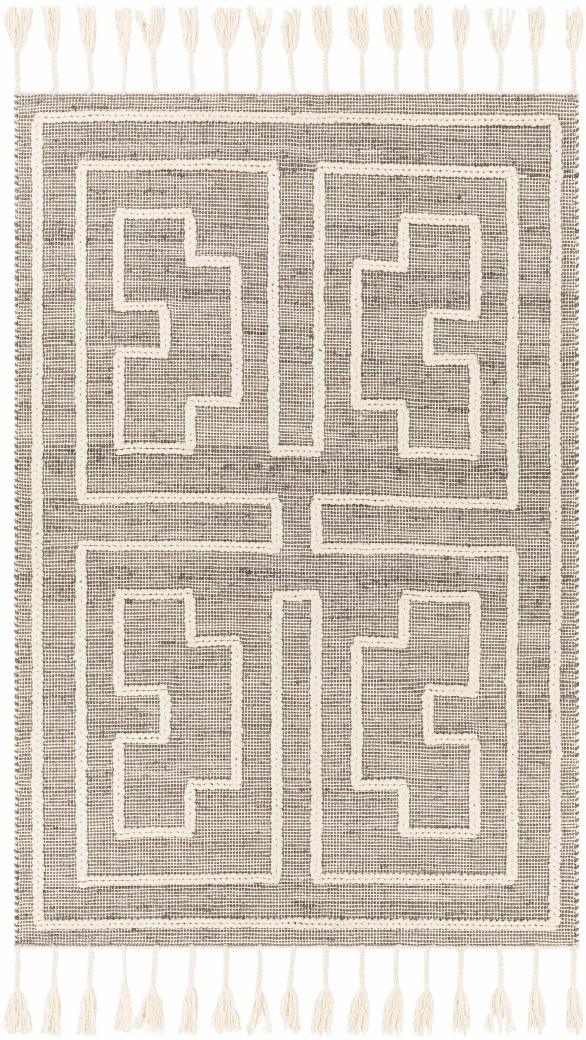 Azra Tasseled Jute&Wool Rug - Quahog Bay Bedding