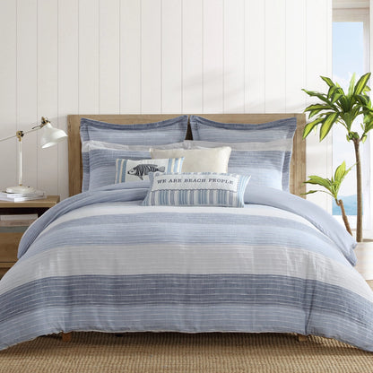 Sand Stripes Euro Shams Nautical Pillow Shams