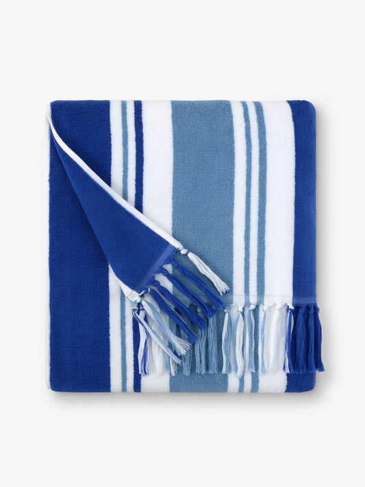 Bahama Blue Harbour Cabana Beach Towel - Quahog Bay Bedding