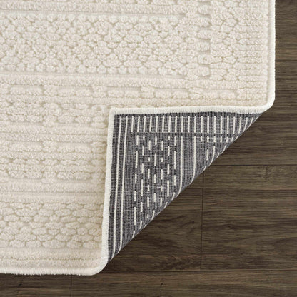 Bahar Cream Washable Area Rug - Quahog Bay Bedding