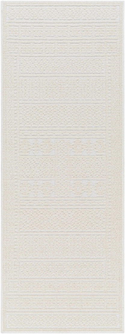 Bahar Cream Washable Area Rug - Quahog Bay Bedding