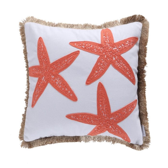 Bakio Starfish Pillow - Nautical / Coastal Accent Pillows - Quahog Bay Bedding