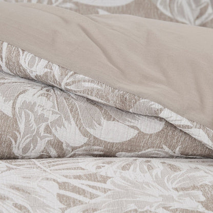 Bali Tropical Leaves Gauze Jacquard Duvet Cover Set - Quahog Bay Bedding